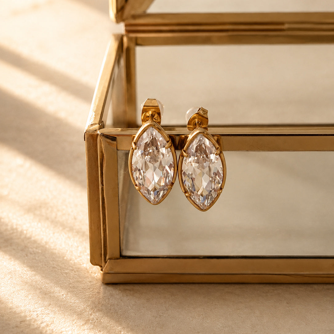 Bold Diamond Oval Pins