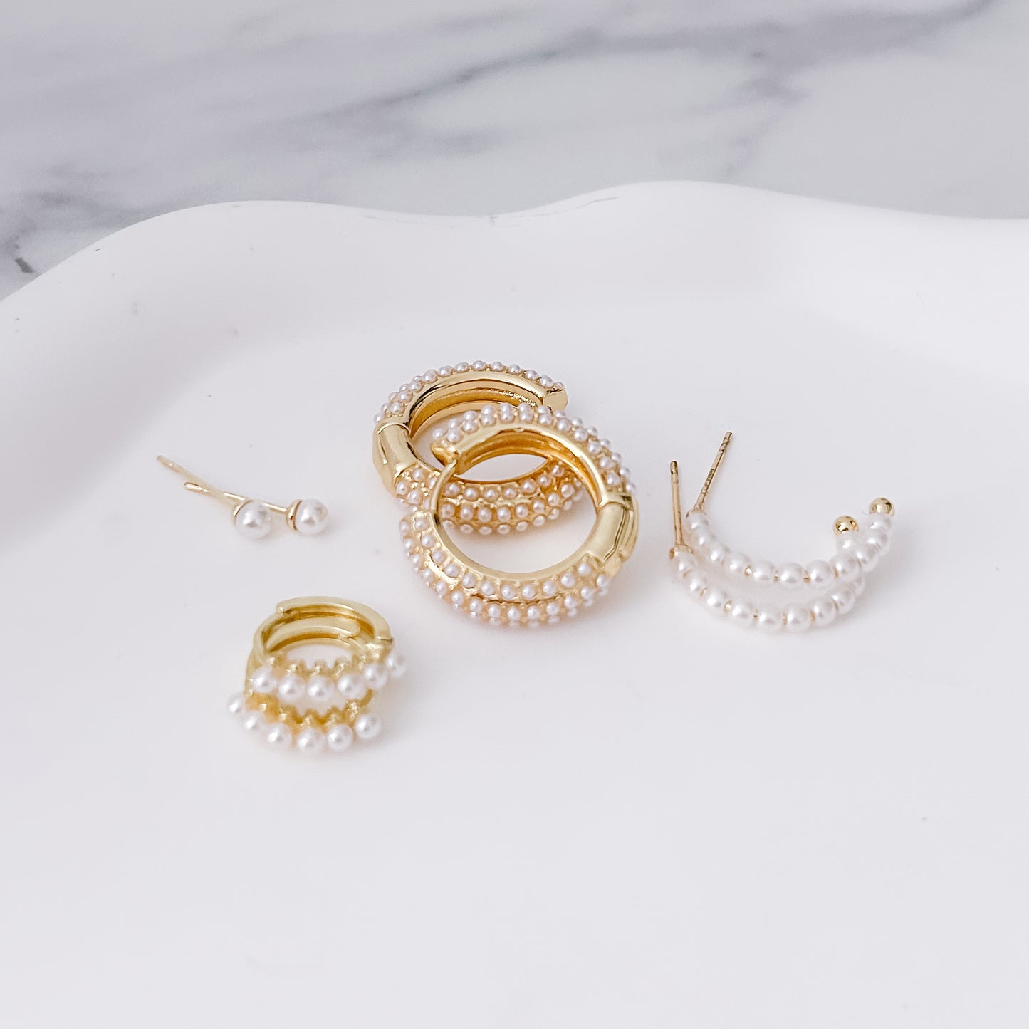 Pearl Hoops