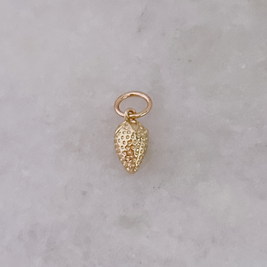 Gold Strawberry - Charm