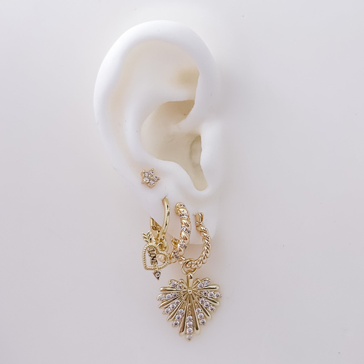Twisted Sparkle Hoops