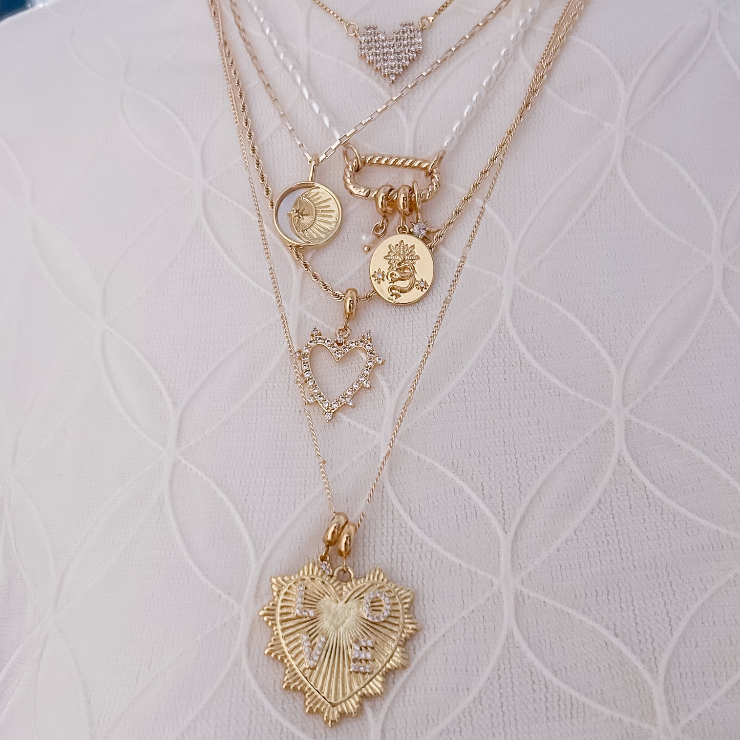 Snakes + Stars Charm