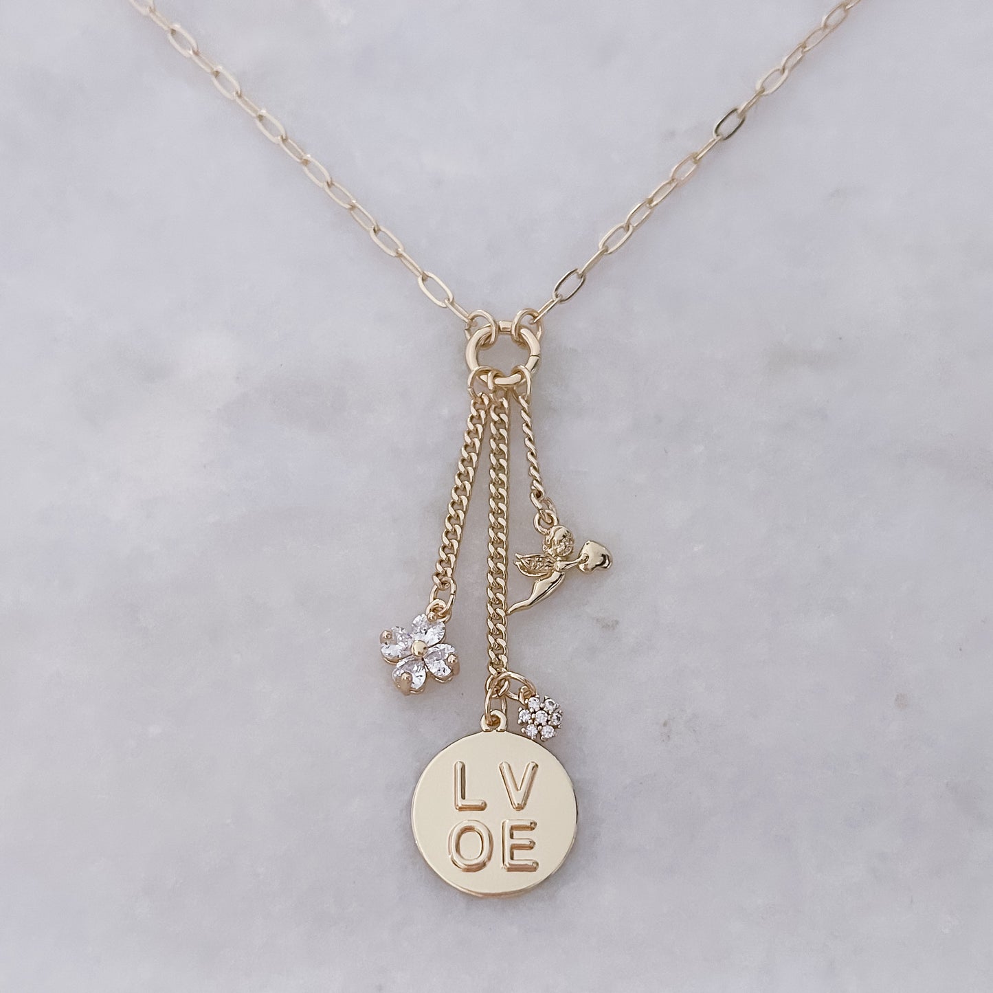Romantic Floral - Charm Necklace