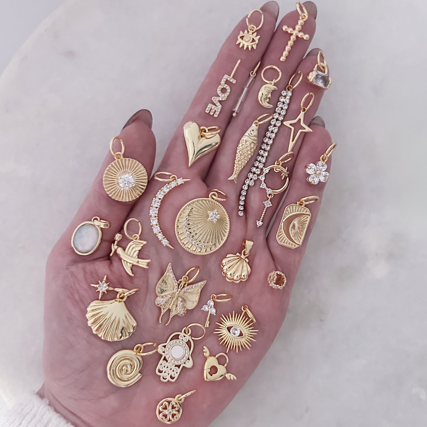 Crystal Tassel - Charm