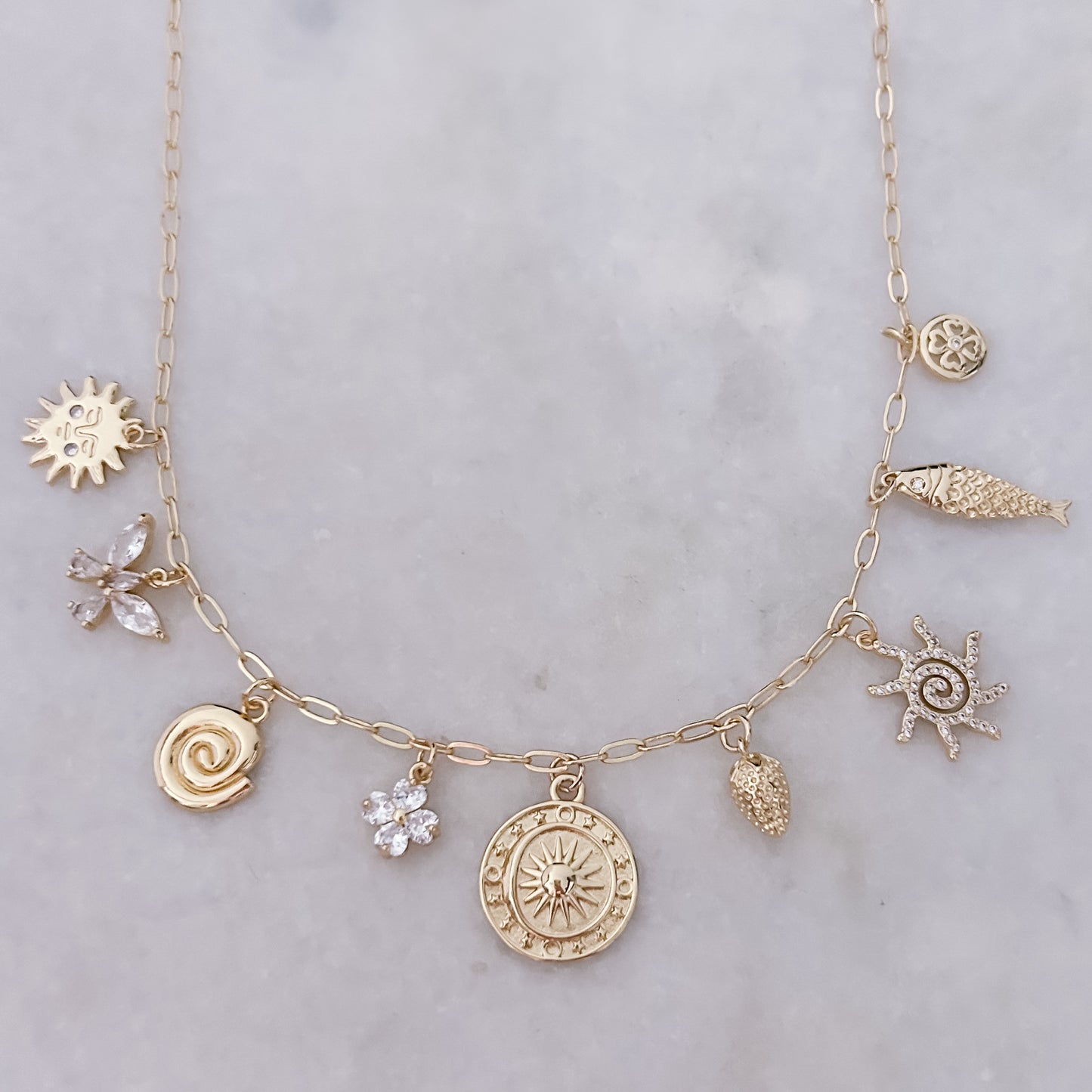 Summer Sea - Charm Necklace