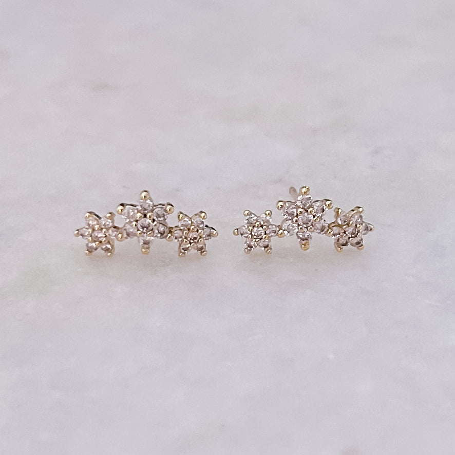 Triple Flower Pins