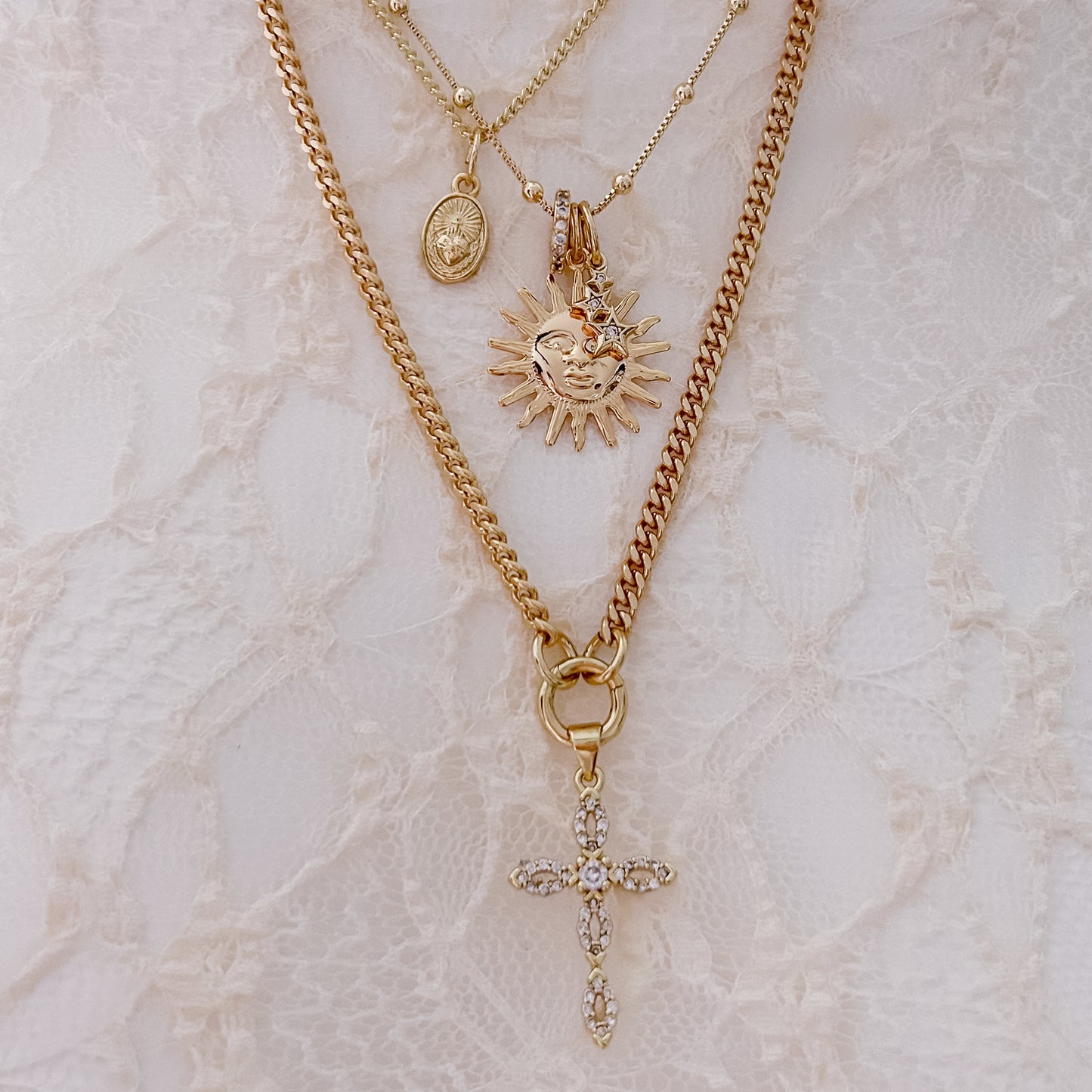 Delicate Sacred Heart Necklace