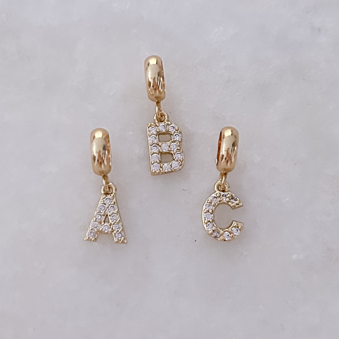 Sparkling Letter (A-Z) Charm