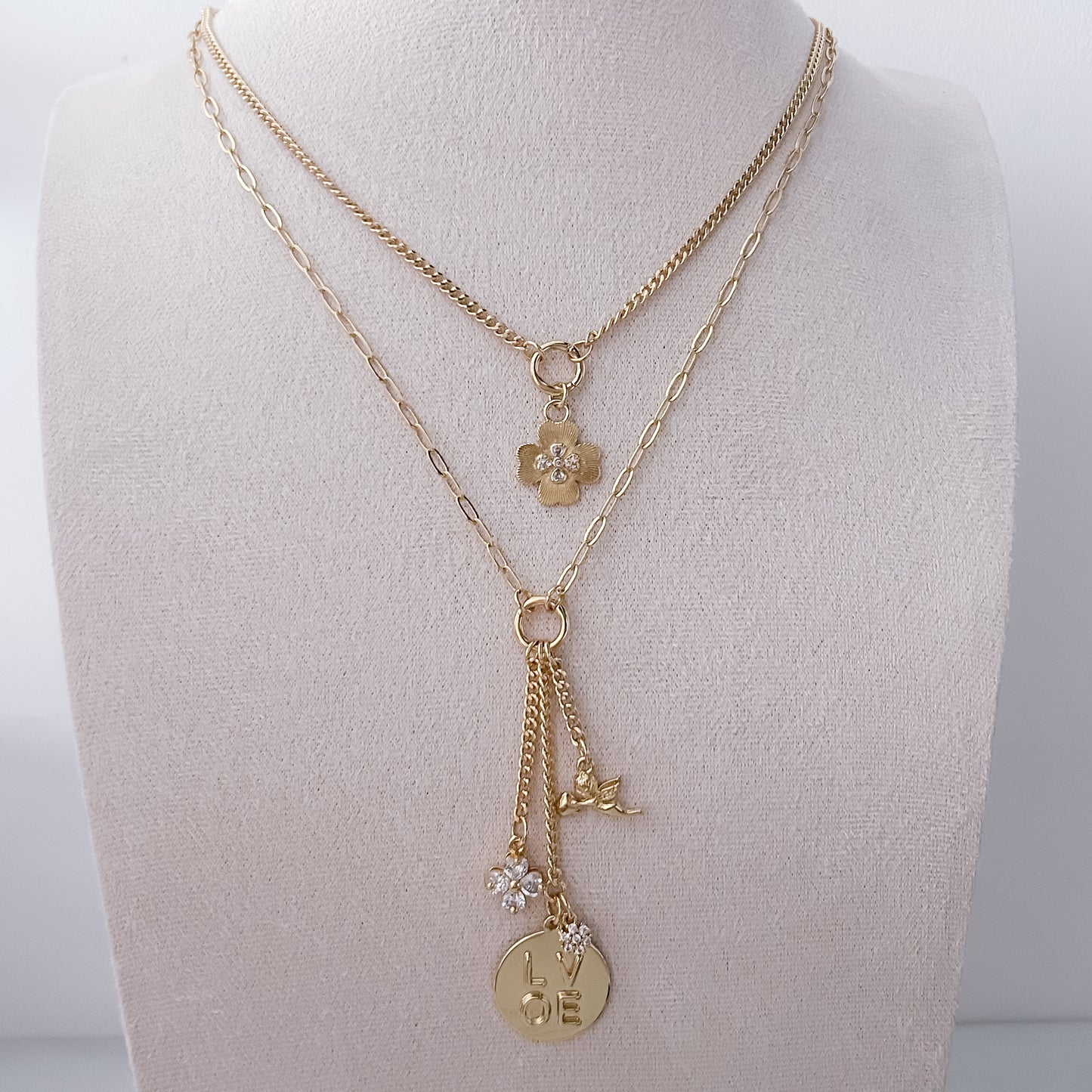 Romantic Floral - Charm Necklace