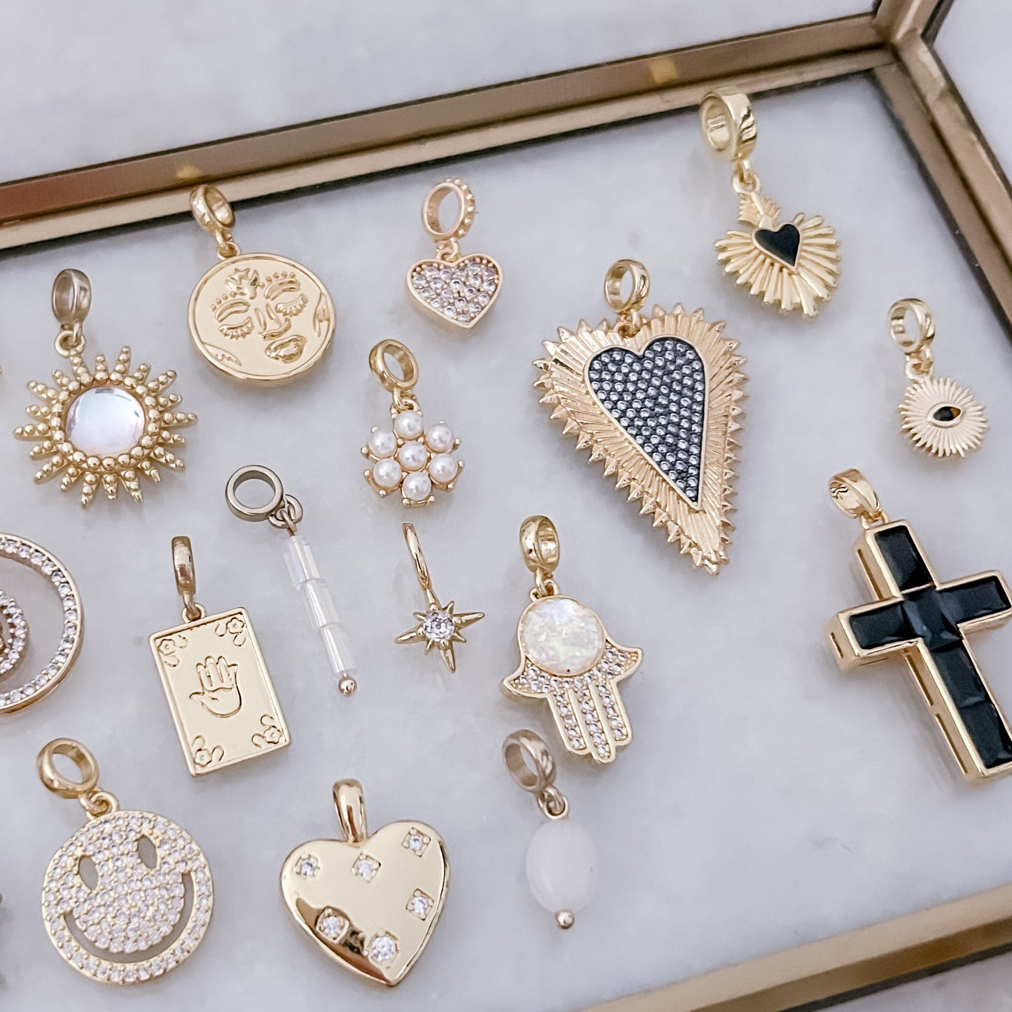 Black Cross Charm