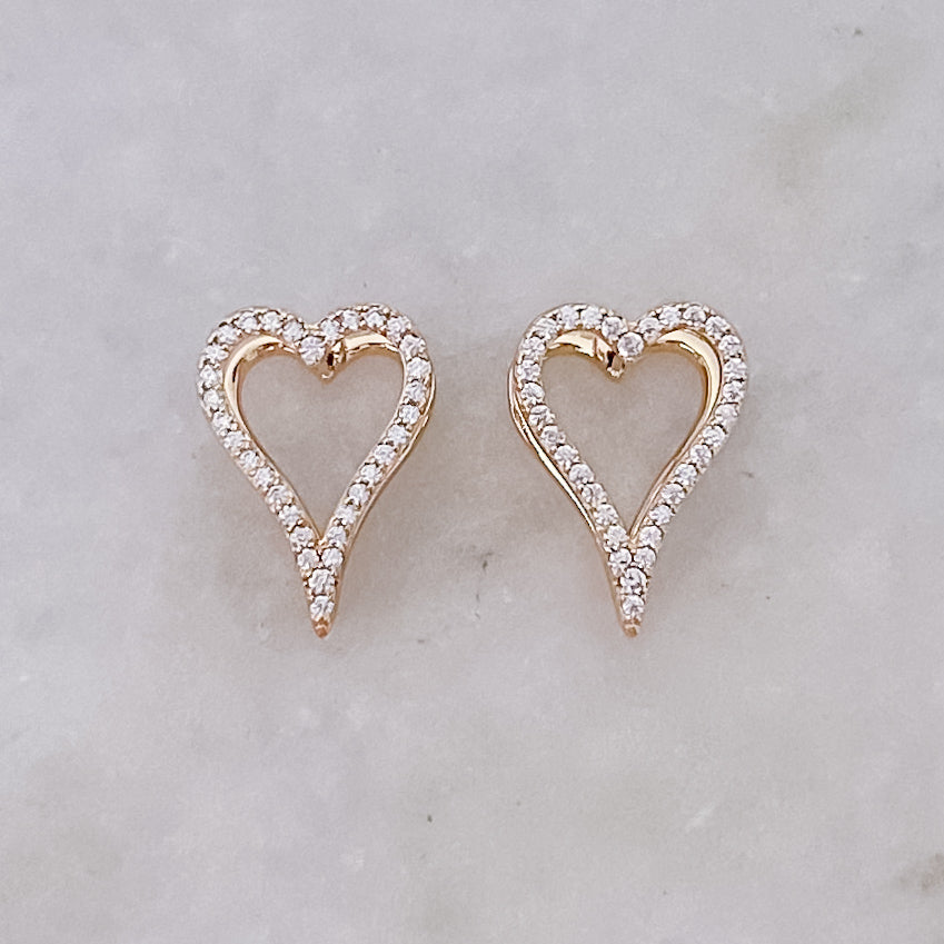Sparkle Heart Earrings
