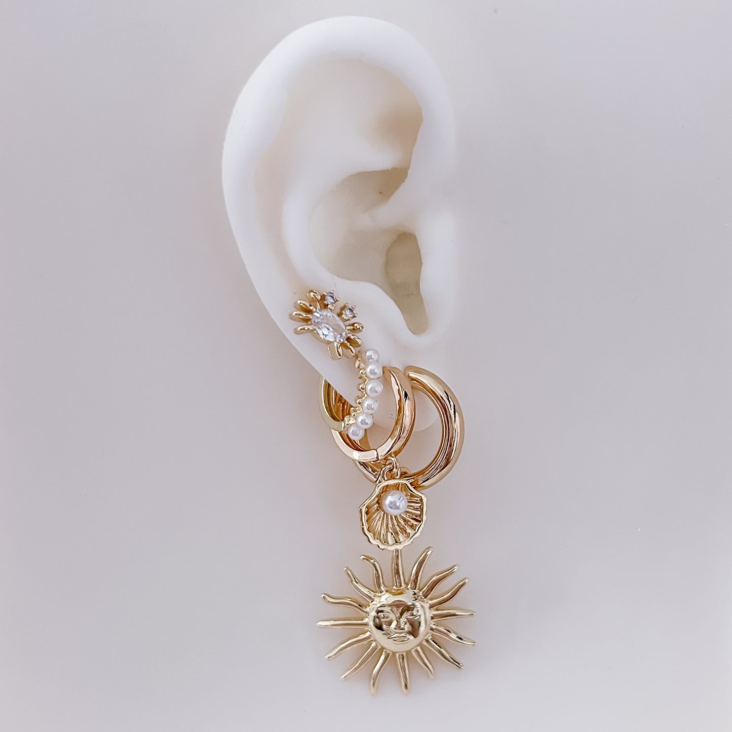 Treassure Shell Chunky Hoop