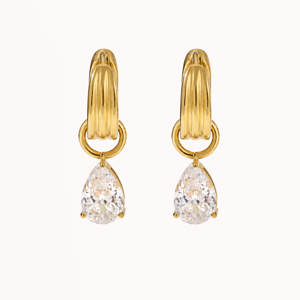 Drip Stone Hoops