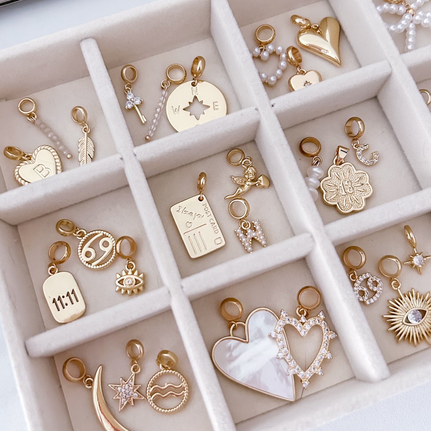 Gold Compass Charm