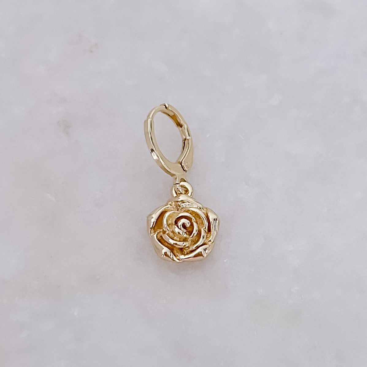 Tiny Rose Hoop