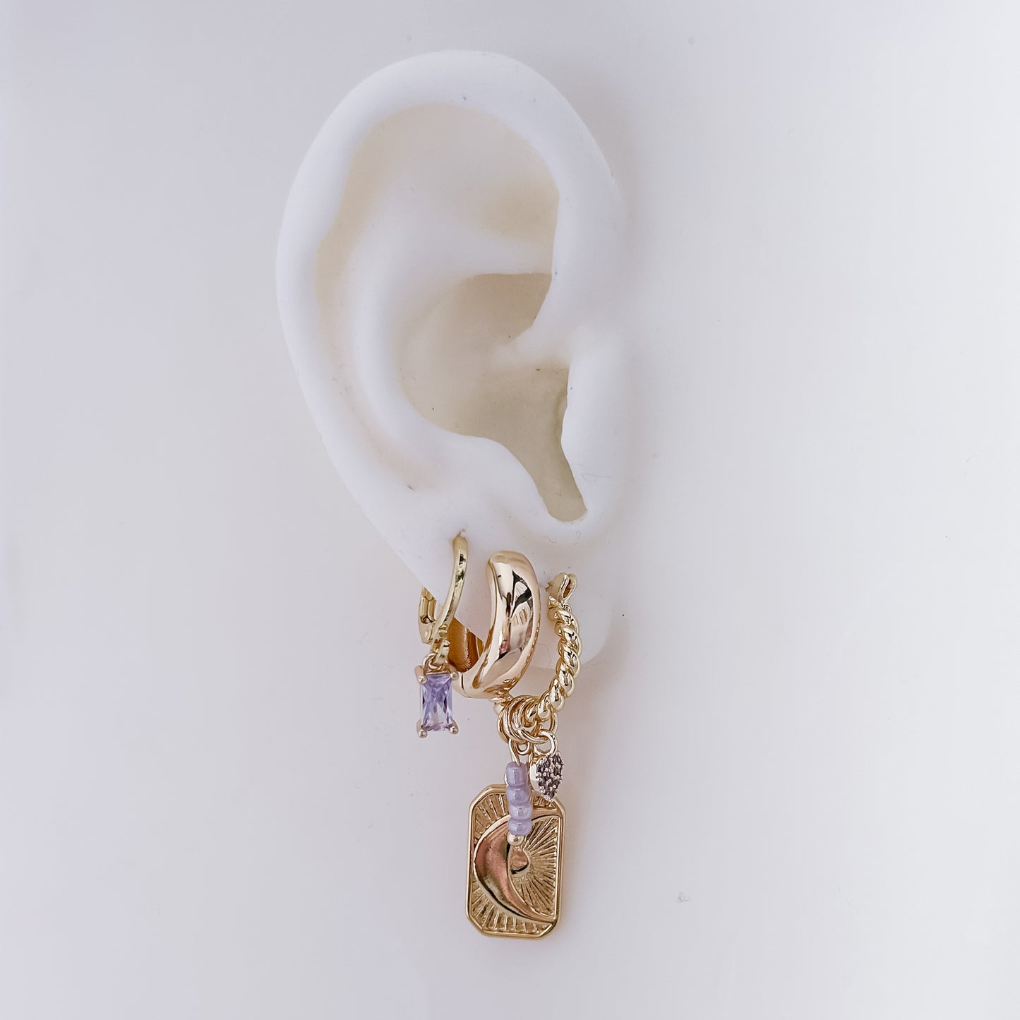 Holly Lila Twisted Hoop