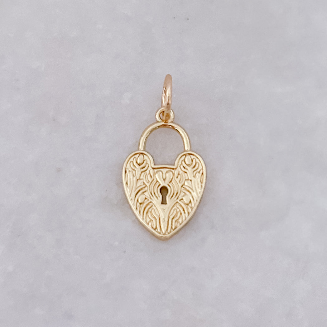 Vintage Heartlock - Charm