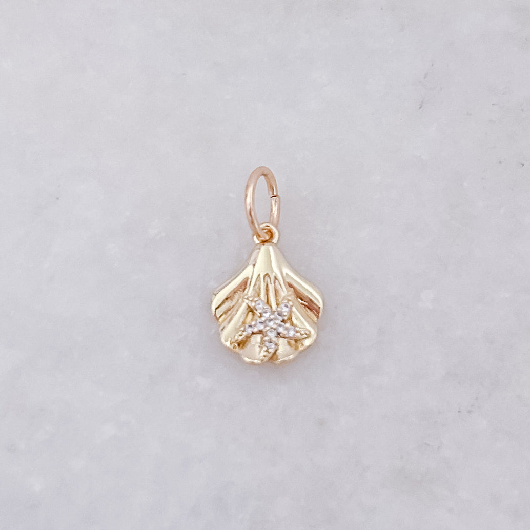 Starfish + Shell - Charm