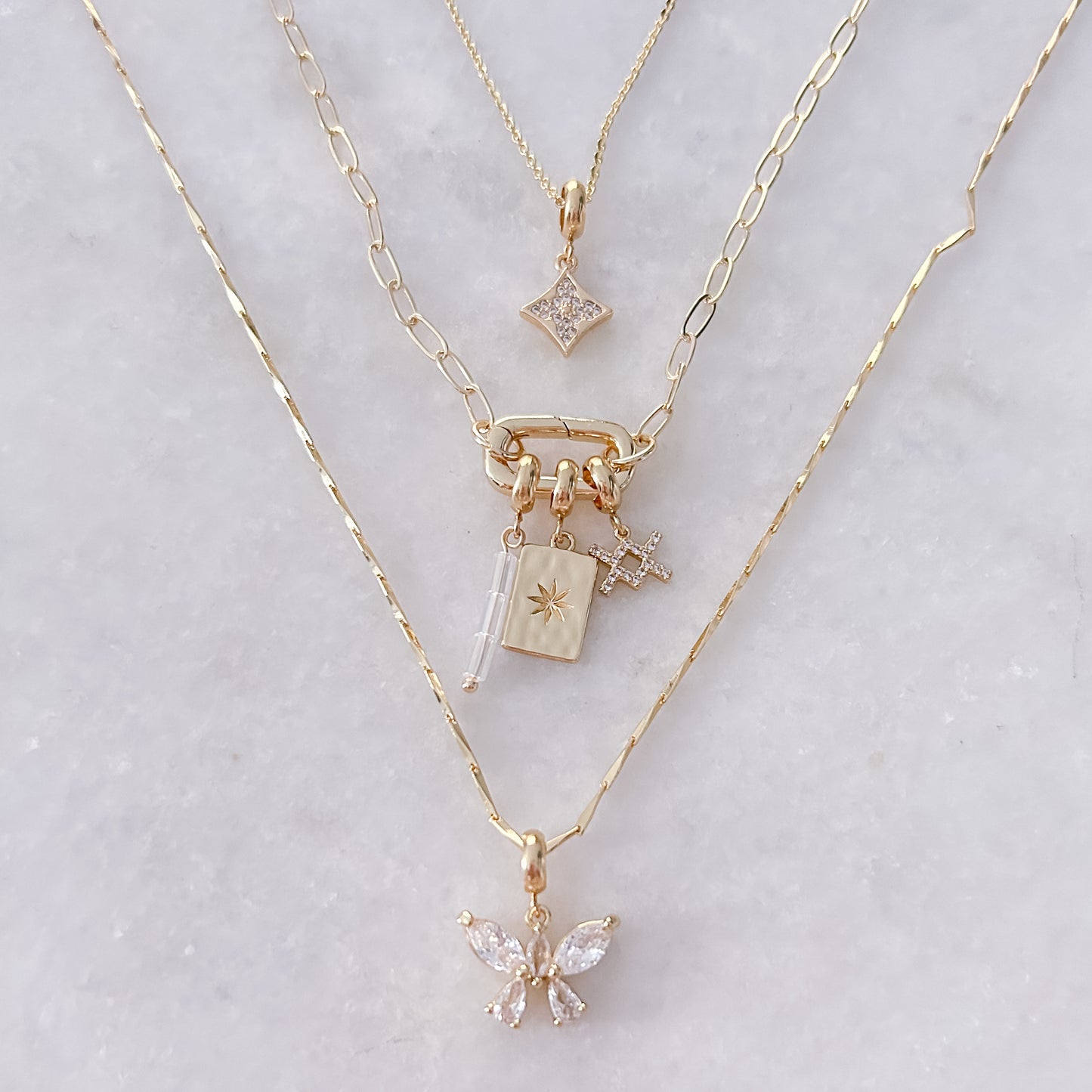 Four Flower Charm