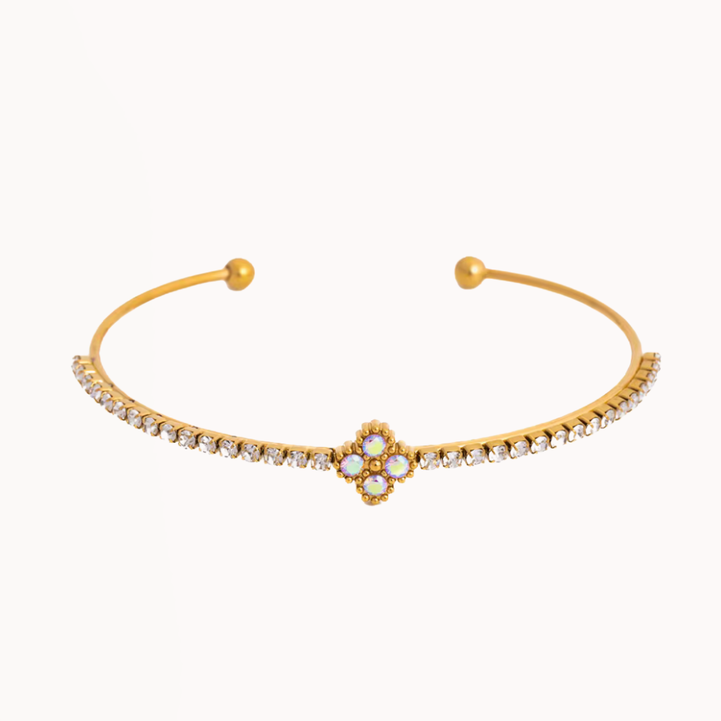 Diamond Clover Cuff