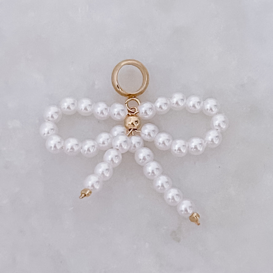 Pearl Bow Charm