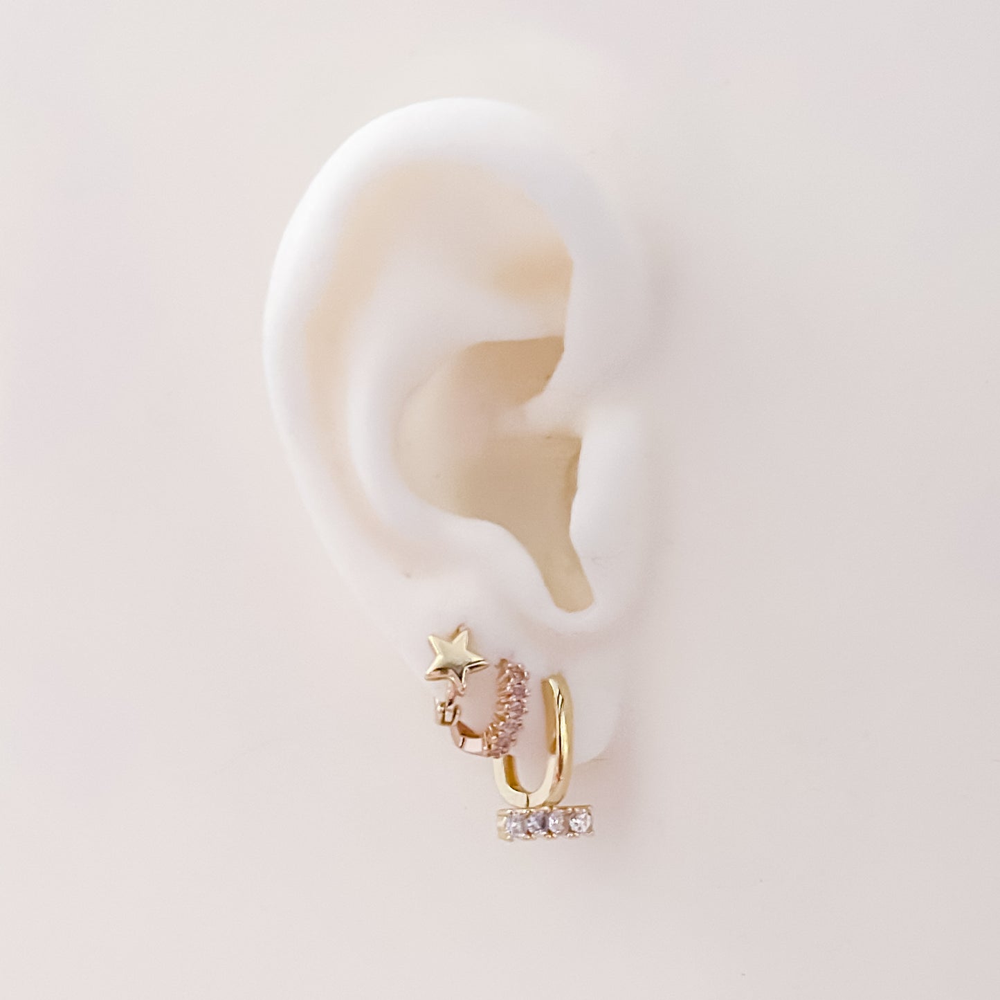 Diamond Bar Hoops