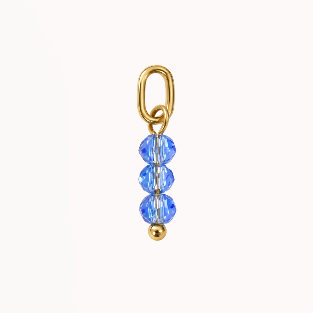 Light Blue Beads - Charm
