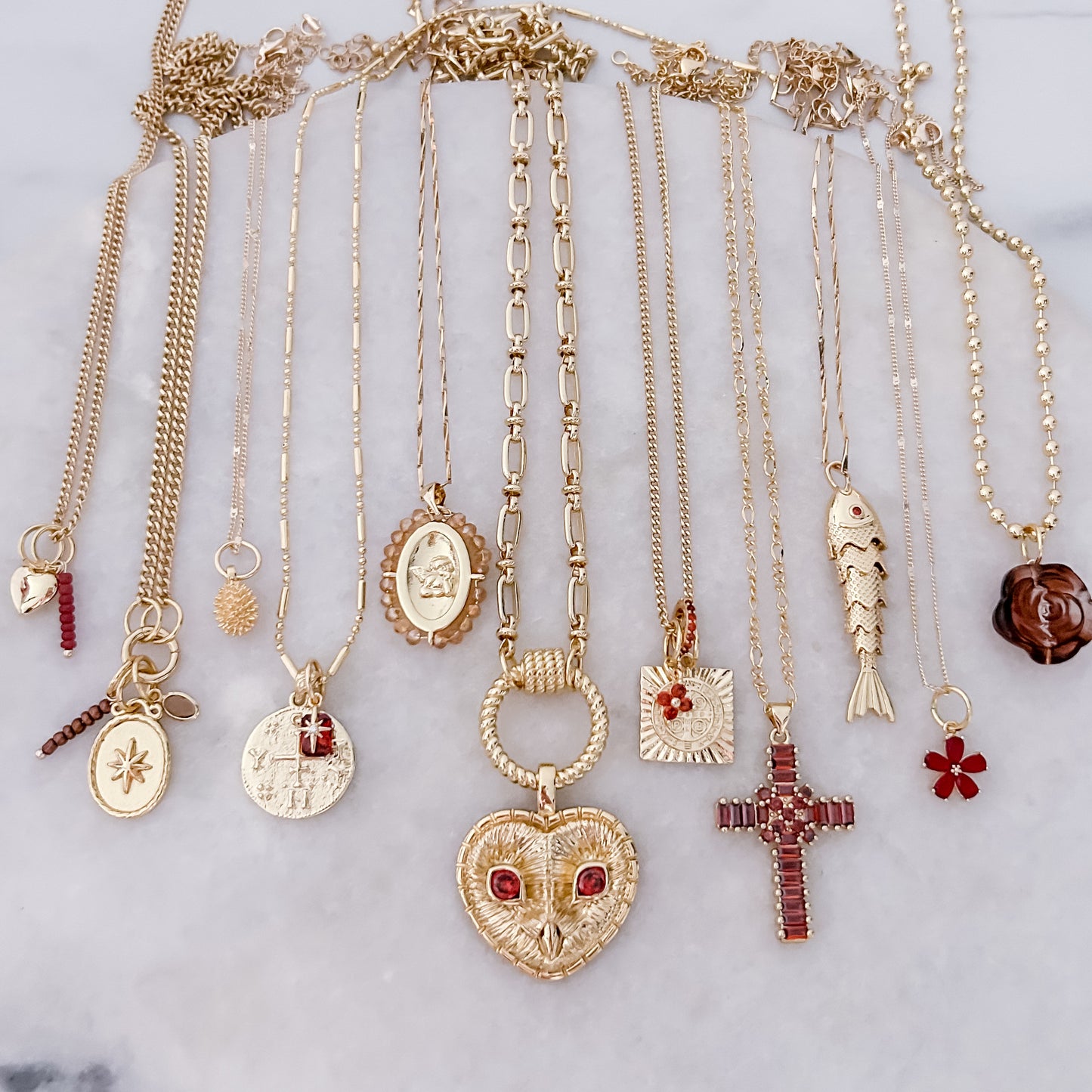 Tiny Brown Starburst - Charm