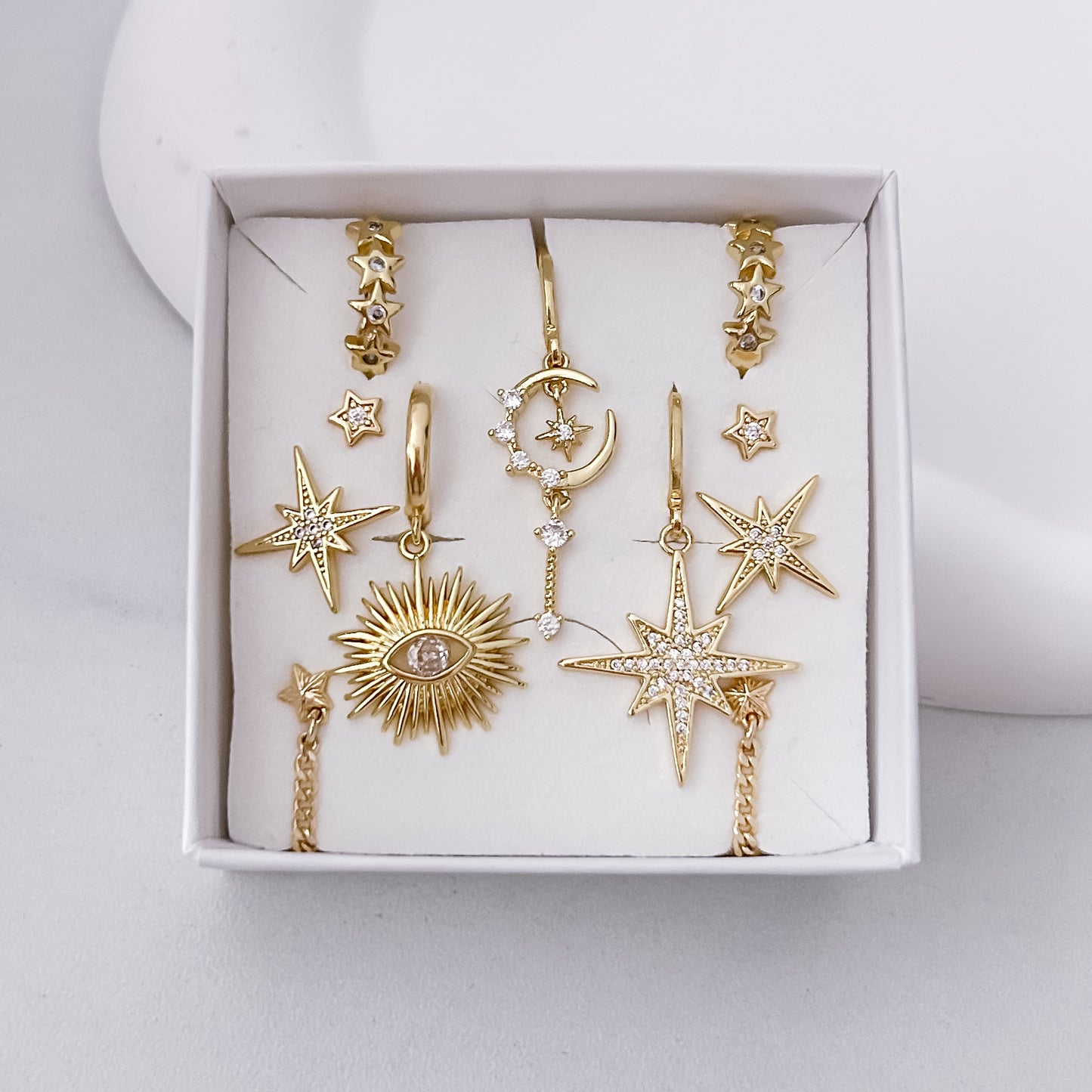Star Chain Studs