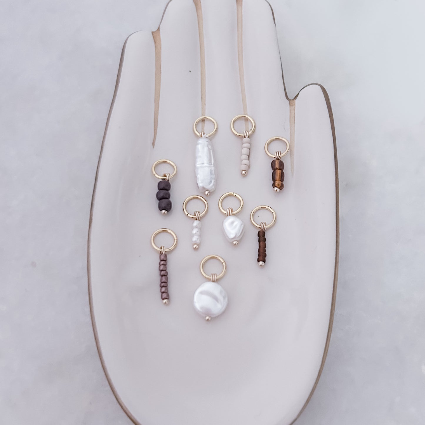Toffee Stack Beads - Charm