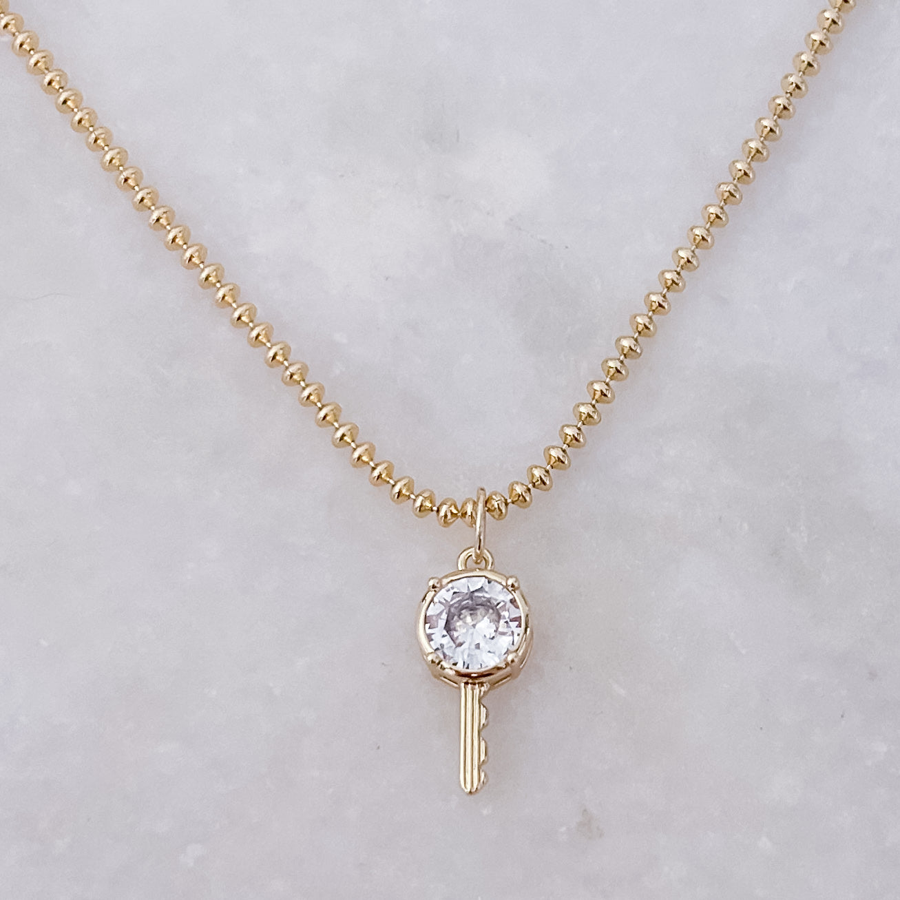 Fine Rondelle Necklace - 45cm