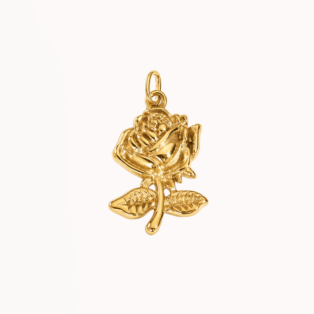 Gold Rose - Charm