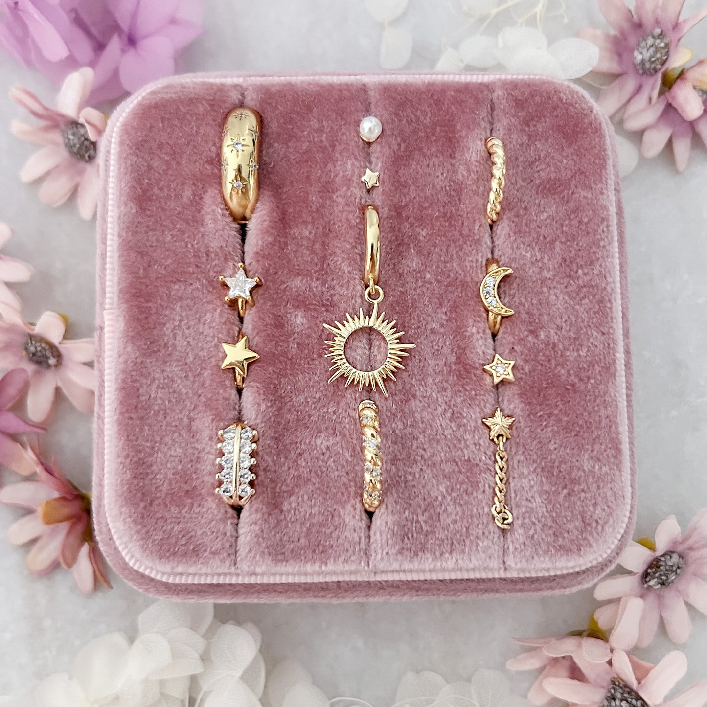 Small Star Hoops