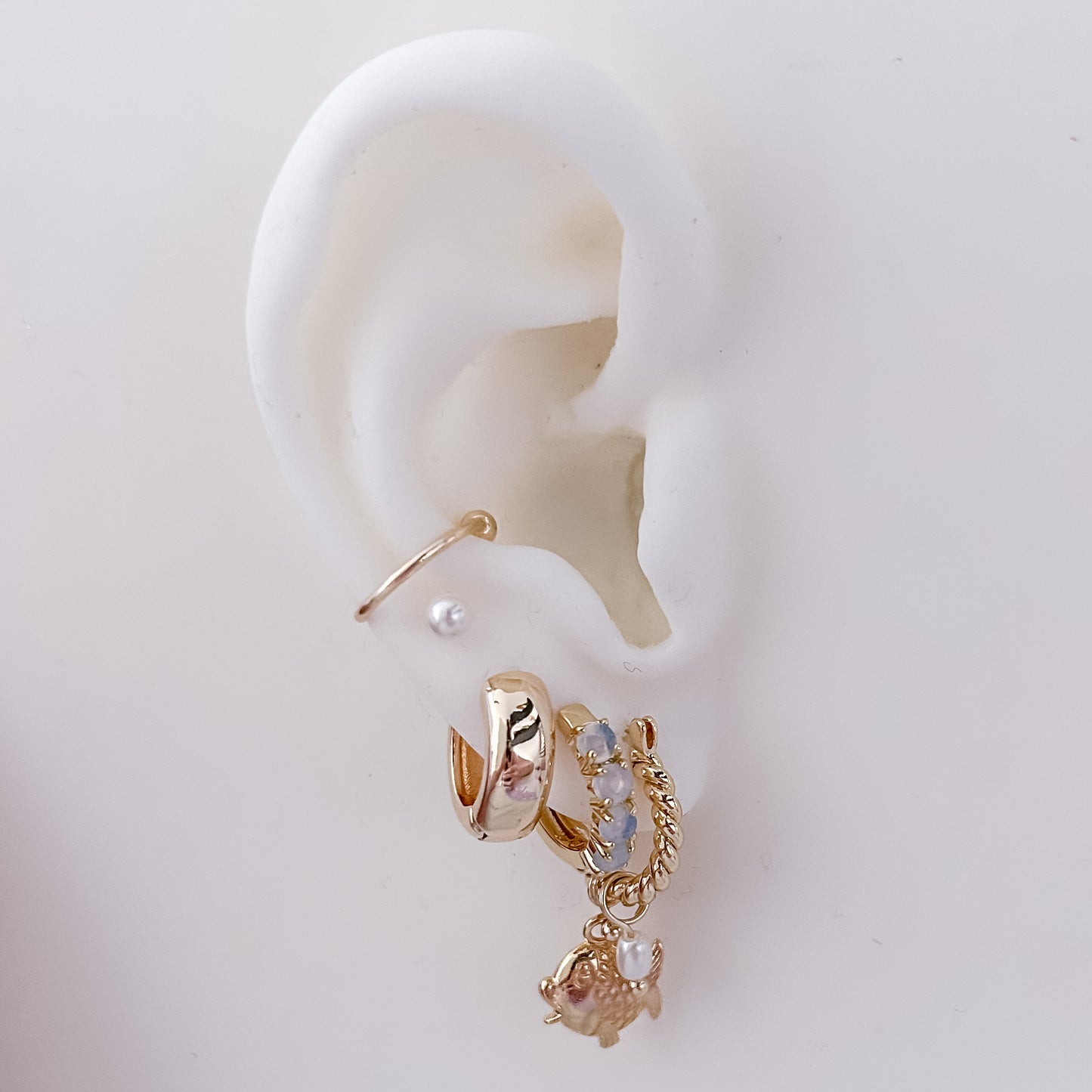 Moonstone Hoops