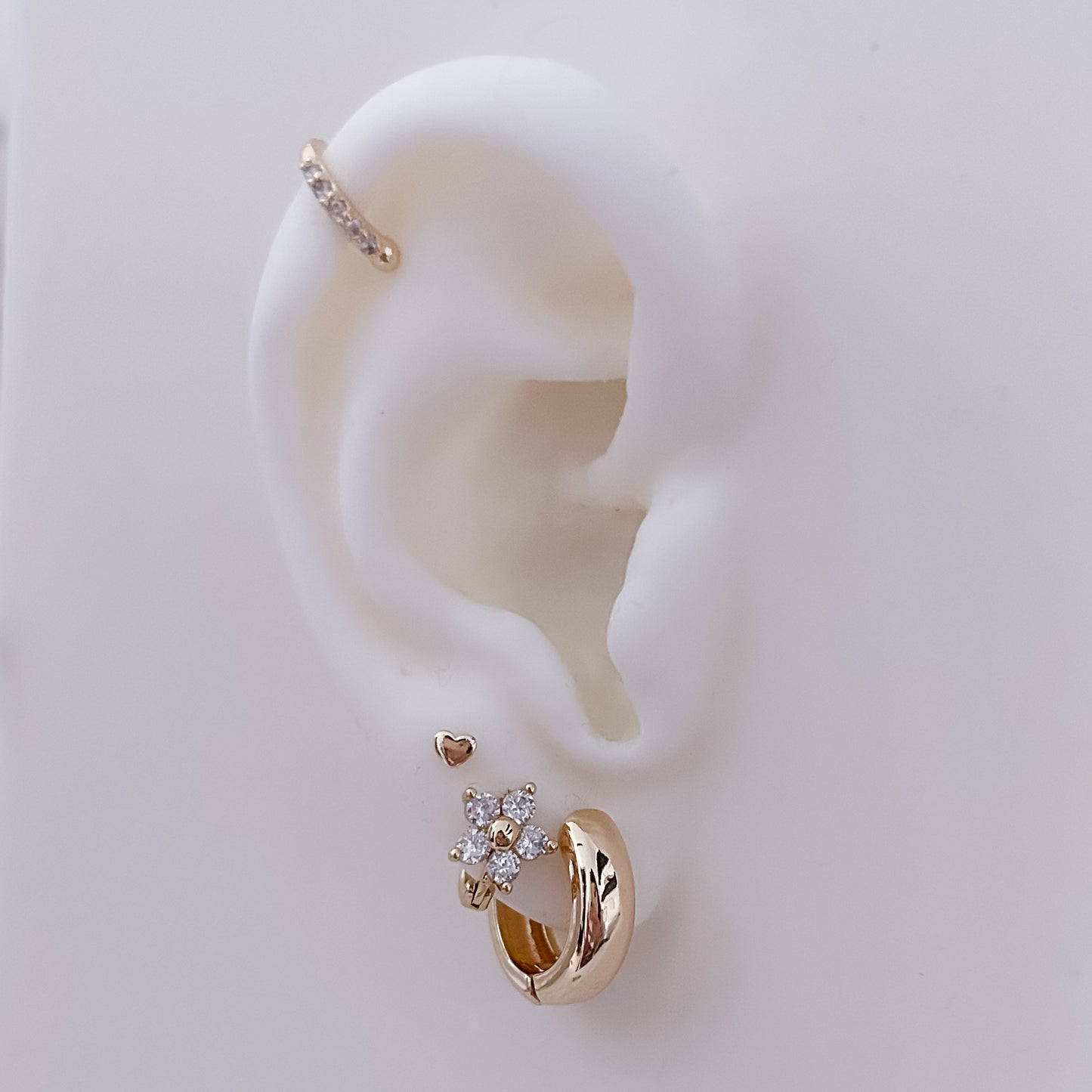 Petit Flower Hoops
