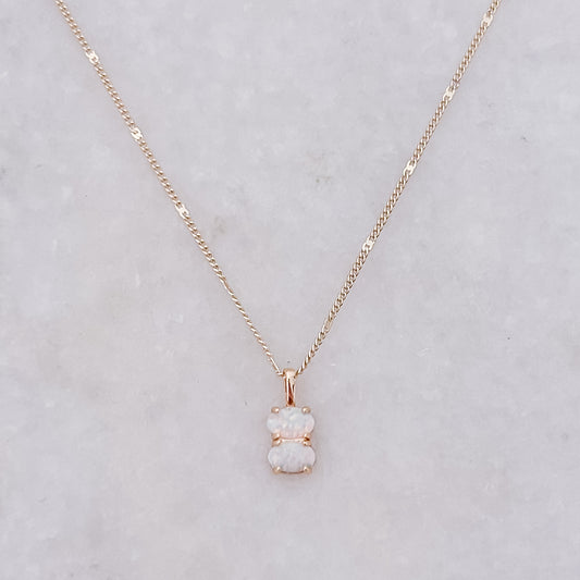 Double Opal Necklace