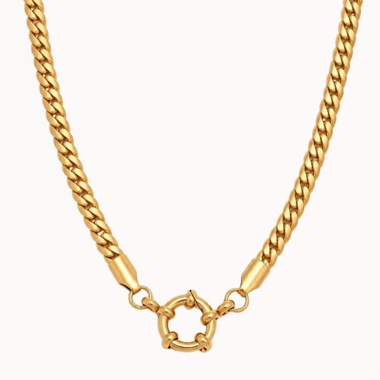 Cleo Curb - Lock Necklace