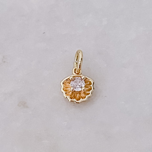 Diamond Sea Shell - Charm
