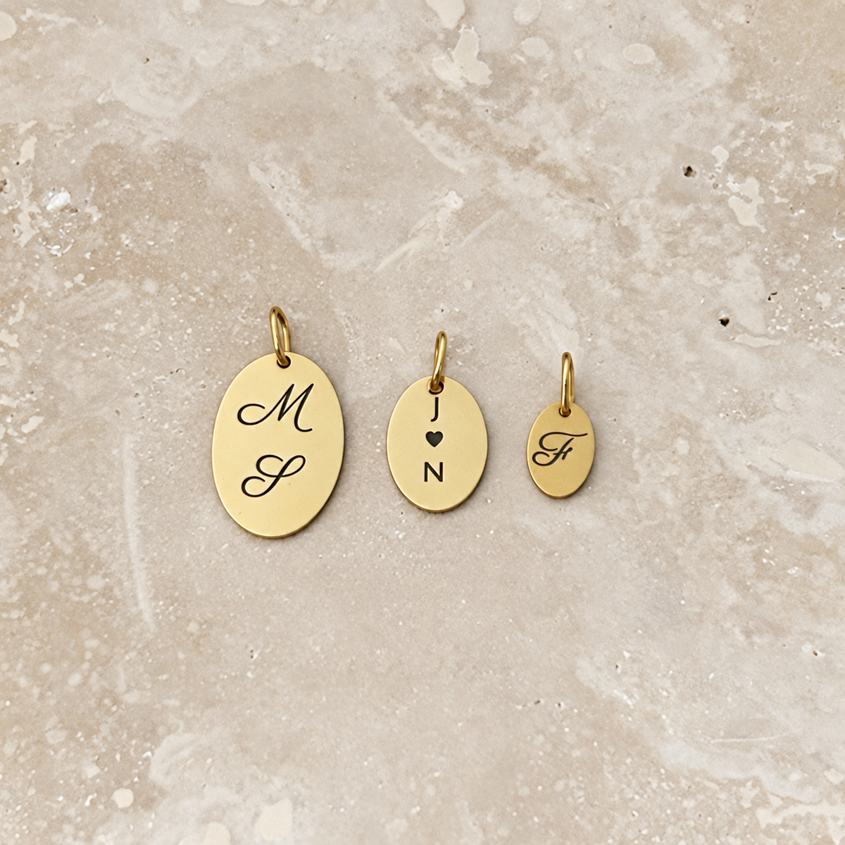 Medium Oval - Engraved Charm
