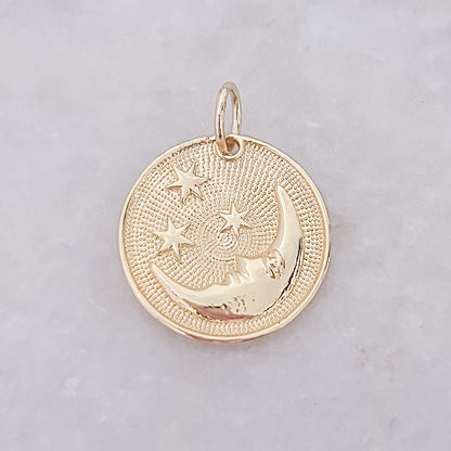 Moon + Stars Coin - Charm