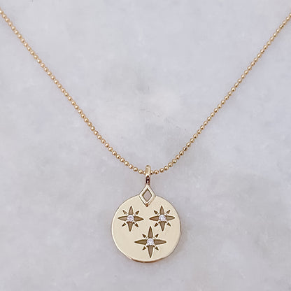 Triple Star Necklace