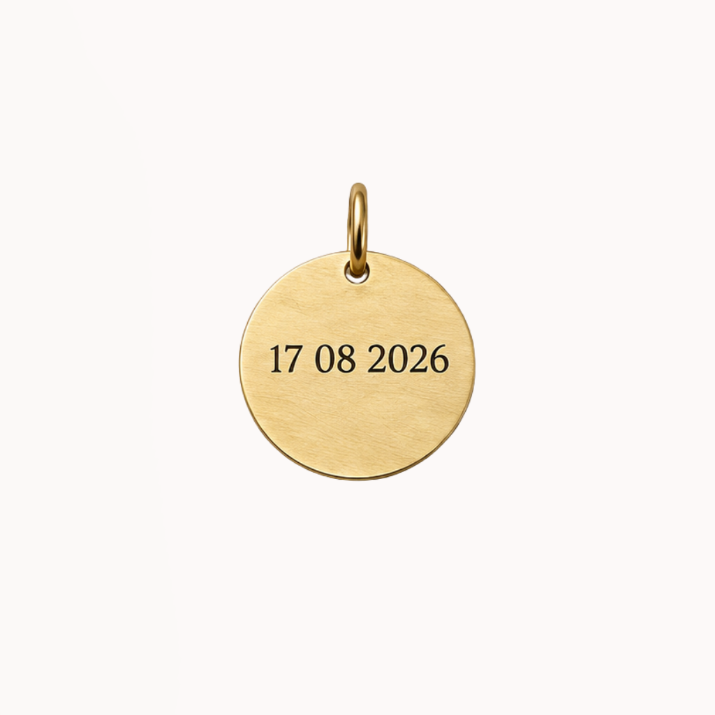 Small Coin - Engraved Charm