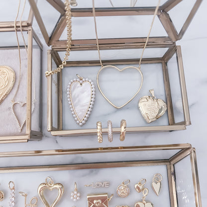 Big Gold Heart Necklace