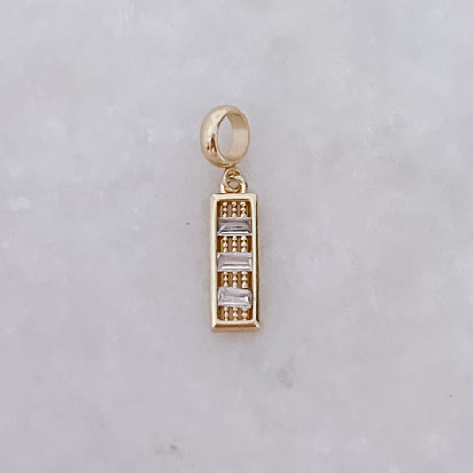 Triple Diamond Bar Charm