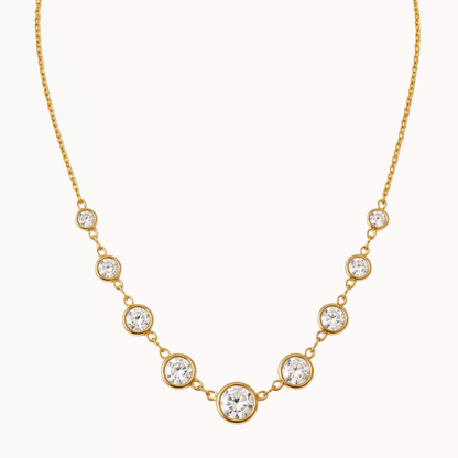 White Cascade Necklace