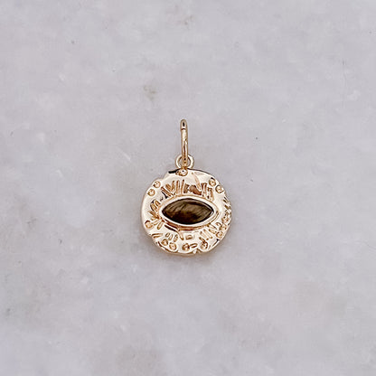 Tiger Brown Evil Eye - Charm
