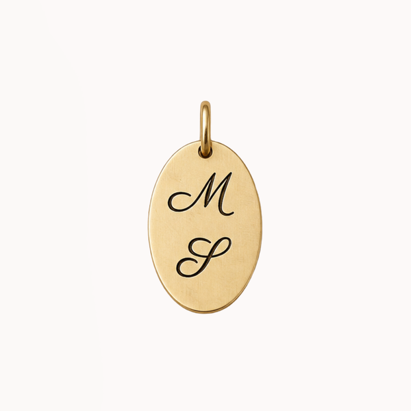 Medium Oval - Engraved Charm