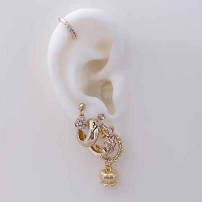 Diamond Flower Pin