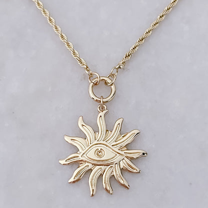 Eye of the Sun - Rope Necklace