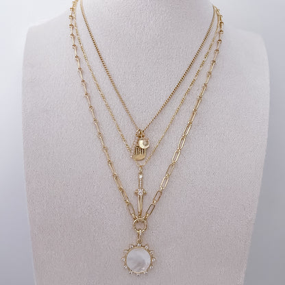 Taupe 11:11 Curb Necklace