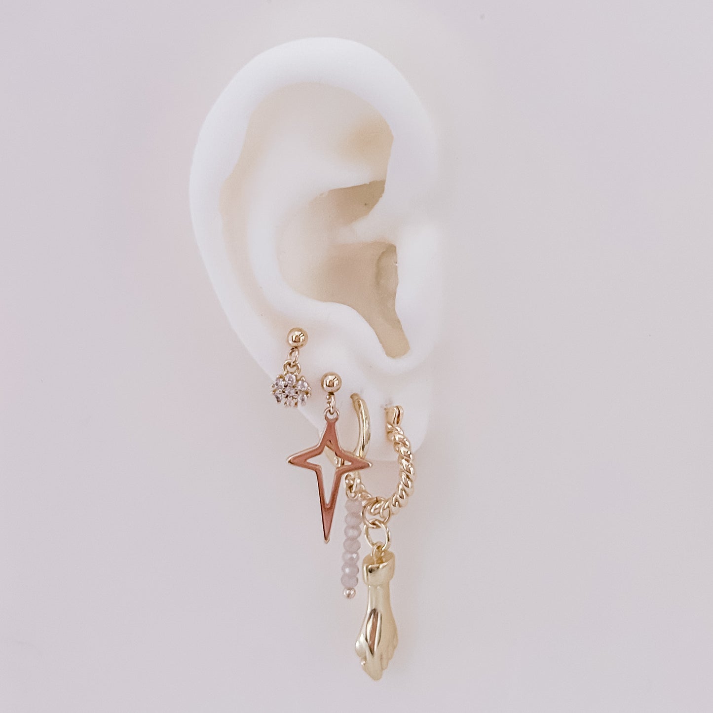 Diamond Flower Pin